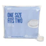 Perk™ Compostable Straw Slot Plastic Cold Cup Lids, Fits 12 oz, 16 oz Cold Cups, Clear, 500/Pack (PRK24394125)