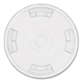 Perk™ Compostable Straw Slot Plastic Cold Cup Lids, Fits 12 oz, 16 oz Cold Cups, Clear, 500/Pack (PRK24394125)