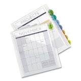 Avery® Insertable Style Edge Tab Plastic 1-Pocket Dividers, 8-Tab, 11.25 x 9.25, Translucent, 1 Set (AVE11293) Set of 8