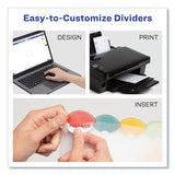 Avery® Insertable Style Edge Tab Plastic Dividers, 7-Hole Punched, 5-Tab, 8.5 x 5.5, Translucent, 1 Set (AVE11118) Set of 5