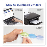 Avery® Insertable Style Edge Tab Plastic Dividers, 5-Tab, 11 x 8.5, Translucent, 1 Set (AVE11200) Set of 5
