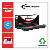 Innovera® Remanufactured Cyan Toner, Replacement for TN221C, 1,400 Page-Yield (IVRTN221C) Each