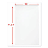 Universal® Laminating Pouches, 3 mil, 9" x 14.5", Gloss Clear, 25/Pack (UNV84630) Pack of 25