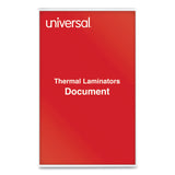 Universal® Laminating Pouches, 3 mil, 9" x 14.5", Gloss Clear, 25/Pack (UNV84630) Pack of 25