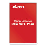 Universal® Laminating Pouches, 5 mil, 6.5" x 4.38", Gloss Clear, 100/Box (UNV84680) Pack of 100