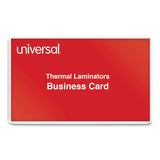 Universal® Laminating Pouches, 5 mil, 3.75" x 2.25", Gloss Clear, 100/Box (UNV84642) Pack of 100