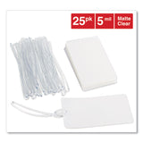 Universal® Laminating Pouches, 5 mil, 2.5" x 4.25", Gloss Clear, 25/Pack (UNV84660) Pack of 25