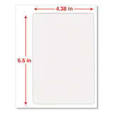 Universal® Laminating Pouches, 5 mil, 6.5" x 4.38", Gloss Clear, 100/Box (UNV84680) Pack of 100