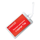 Universal® Laminating Pouches, 5 mil, 2.5" x 4.25", Gloss Clear, 25/Pack (UNV84660) Pack of 25