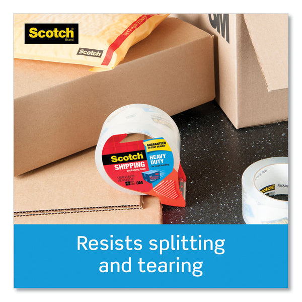 Scotch® 3850 Heavy-Duty Packaging Tape with Dispenser, 3" Core, 1.88" x 54.6 yds, Clear, 1/Roll (MMM3850RD)
