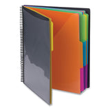 Smead™ Poly Project Organizer, 24 Letter-Size Sleeves, Gray with Bright Pockets (SMD89206) Each