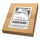 Avery® Shipping Labels w/ TrueBlock Technology, Laser Printers, 5.5 x 8.5, White, 2/Sheet, 250 Sheets/Box (AVE5912) Box of 500