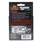 T-REX® Waterproof Tape, 3" Core, 2" x 5 ft, Black (DUC285988) Each