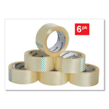 Universal® Heavy-Duty Box Sealing Tape, 3" Core, 1.88" x 54.6 yds, Clear, 6/Box (UNV93000) Box of 6
