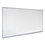 Universal® Deluxe Melamine Dry Erase Board, 72 x 48, Melamine White Surface, Silver Anodized Aluminum Frame (UNV43626) Each