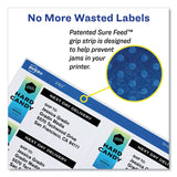 Avery® Shipping Labels w/ TrueBlock Technology, Inkjet Printers, 2 x 4, White, 10/Sheet, 25 Sheets/Pack (AVE8163) Pack of 250