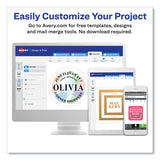 Avery Shipping Labels w/ TrueBlock Technology, Inkjet/Laser Printers, 2 x 4, White, 10/Sheet, 500 Sheets/Box (AVE95910) Box of 5000