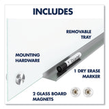 Quartet® Brilliance Glass Dry-Erase Boards, 48 x 48, White Surface (QRTG24848W) Each