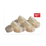 Universal® Invisible Tape, 1" Core, 0.75" x 36 yds, Clear, 12/Pack (UNV83436VP) 12 Rolls
