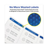 Avery® Permanent Laser Print-to-the-Edge ID Labels w/SureFeed, 2 1/2"dia, White, 300/PK (AVE5294) Pack of 300