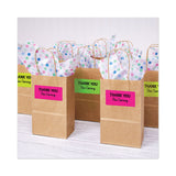 Avery® High-Visibility Permanent Laser ID Labels, 2 x 4, Asst. Neon, 150/Pack (AVE5978) Pack of 150