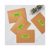 Avery® High-Visibility Permanent Laser ID Labels, 1 x 2.63, Neon Green, 750/Pack (AVE5971) Pack of 750