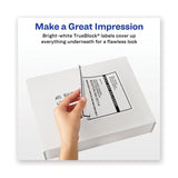 Avery® Waterproof Shipping Labels with TrueBlock Technology, Laser Printers, 5.5 x 8.5, White, 2/Sheet, 500 Sheets/Box (AVE95526) Box of 1000