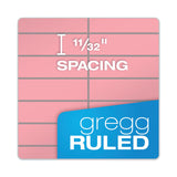 TOPS™ Prism Steno Pads, Gregg Rule, Pink Cover, 80 Pink 6 x 9 Sheets, 4/Pack (TOP80254) Pack of 4