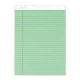 TOPS™ Prism + Colored Writing Pads, Wide/Legal Rule, 50 Pastel Green 8.5 x 11.75 Sheets, 12/Pack (TOP63190) Pack of 12