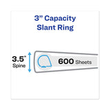 Avery® Heavy-Duty View Binder with DuraHinge and Locking One Touch EZD Rings, 3 Rings, 3" Capacity, 11 x 8.5, Black (AVE79693) Each