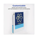 Avery® Heavy-Duty View Binder with DuraHinge and One Touch EZD Rings, 3 Rings, 1" Capacity, 11 x 8.5, White (AVE79199) Each