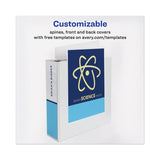 Avery® Heavy-Duty View Binder with DuraHinge, One Touch EZD Rings and Extra-Wide Cover, 3 Ring, 3" Capacity, 11 x 8.5, White, (1321) (AVE01321) Each
