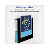 Avery® Heavy-Duty View Binder with DuraHinge and One Touch EZD Rings, 3 Rings, 2" Capacity, 11 x 8.5, Black (AVE79692) Each
