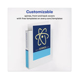 Avery® Heavy-Duty View Binder with DuraHinge and One Touch EZD Rings, 3 Rings, 2" Capacity, 11 x 8.5, White (AVE79192) Each
