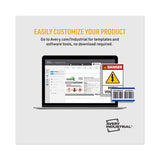 Avery® Surface Safe Removable Label Safety Signs, Inkjet/Laser Printers, 7 x 10, White, 15/Pack (AVE61515) Pack of 15