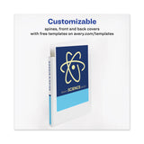 Avery® Heavy-Duty View Binder with DuraHinge and One Touch Slant Rings, 3 Rings, 0.5" Capacity, 11 x 8.5, White (AVE79767) Each