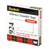 Scotch® ATG Adhesive Transfer Tape Roll, Permanent, Holds Up to 0.5 lbs, 0.75" x 36 yds, Clear (MMM92434) Each