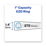 Avery® Framed View Heavy-Duty Binders, 3 Rings, 1" Capacity, 11 x 8.5, Navy Blue (AVE68055) Each