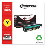 Innovera® Remanufactured Yellow Toner, Replacement for 653A (CF322A), 16,500 Page-Yield (IVRF322A) Each