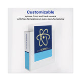 Avery® TouchGuard Protection Heavy-Duty View Binders with Slant Rings, 3 Rings, 2" Capacity, 11 x 8.5, White (AVE17143) Each