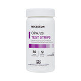 McKesson OPA/28 OPA Concentration Indicator Pad 50 Test Strips Bottle Single Use (852218_BT) 1/BT