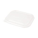 World Centric® PLA Lids for Fiber Containers, 8.8 x 6.9 x 0.8, Clear, Plastic, 400/Carton (WORCTLCS3) Case of 400