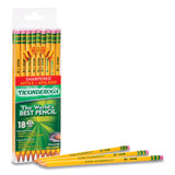 Dixon Pre-Sharpened Pencil, HB (#2), Black Lead, Yellow Barrel, 18/Pack (DIX13818) Pack of 18