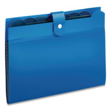 Pendaflex® Seven-Pocket Expanding File, 1" Expansion, 7 Sections, Snap Closure, 1/7-Cut Tabs, Letter Size, Blue (GLW89551BLU) Each