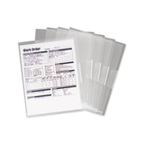 Smead™ Poly Translucent Project Jackets, Letter Size, Clear, 5/Pack (SMD85751) Pack of 5