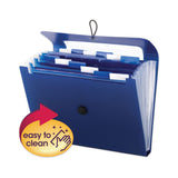 Smead™ Step Index Organizer, 12 Sections, Cord/Hook Closure, 1/6-Cut Tabs, Letter Size, Navy (SMD70902) Each