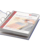 Smead™ Poly Ring Binder Pockets, 9 x 11.5, Clear, 3/Pack (SMD89500) 1 Case of 3