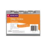 Smead™ Step Index Organizer, 12 Sections, Cord/Hook Closure, 1/6-Cut Tabs, Letter Size, Silver (SMD70903) Each
