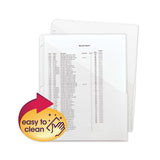 Smead™ Organized Up Poly Slash Jackets, 2-Sections, Letter Size, Clear, 5/Pack (SMD89506) Pack of 5