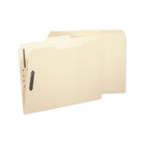 Smead™ Poly Top Tab Fastener Folders, 0.75" Expansion, 2 Fasteners, Letter Size, Manila Exterior, 24/Box (SMD10545) Each